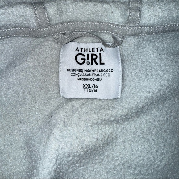 Athleta Girl - Gray Zip Up Jacket - Girls XXL (16) - Picture 6 of 9